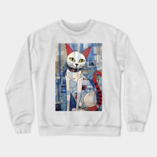 Abstract Cat 9 Crewneck Sweatshirt